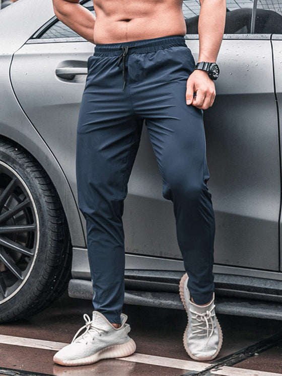 Stretch Slim Fit Jogger Workout Pants Lightweight - Ahaselected