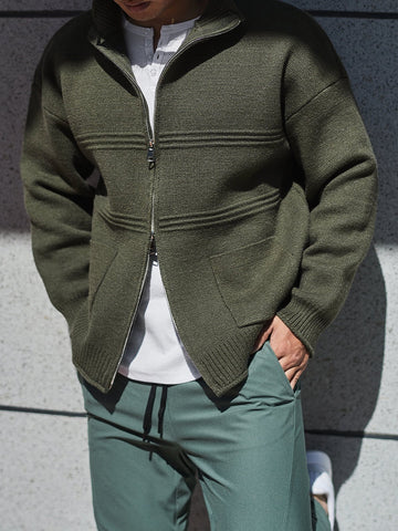 M's Knit Full-zip Jacket Cardigan