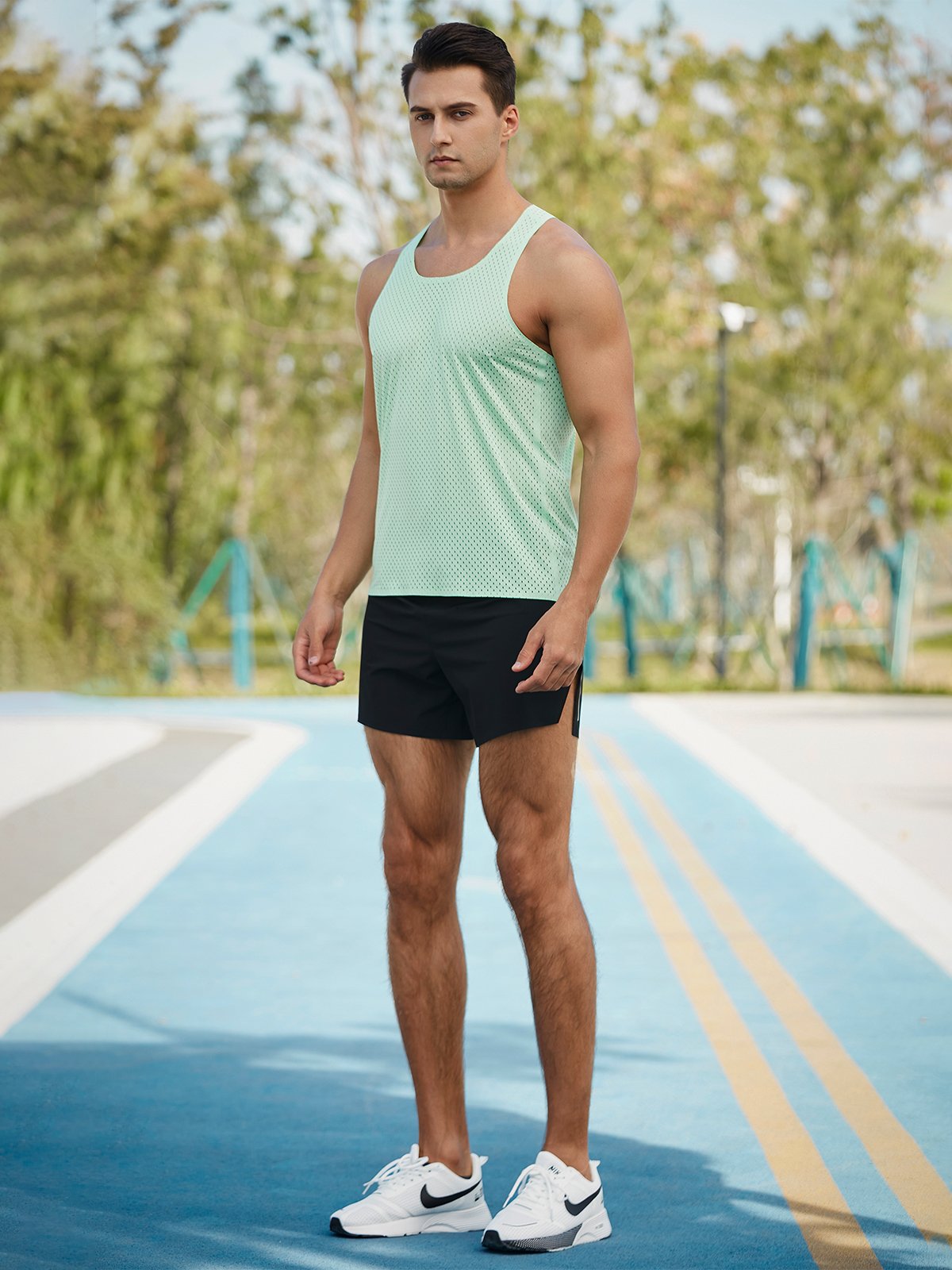 Racing Singlet Pro Seamless Mesh Tank - Ahaselected