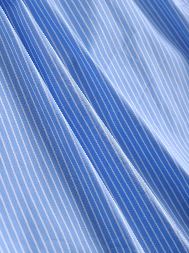 Casual Wrap Striped Shirt