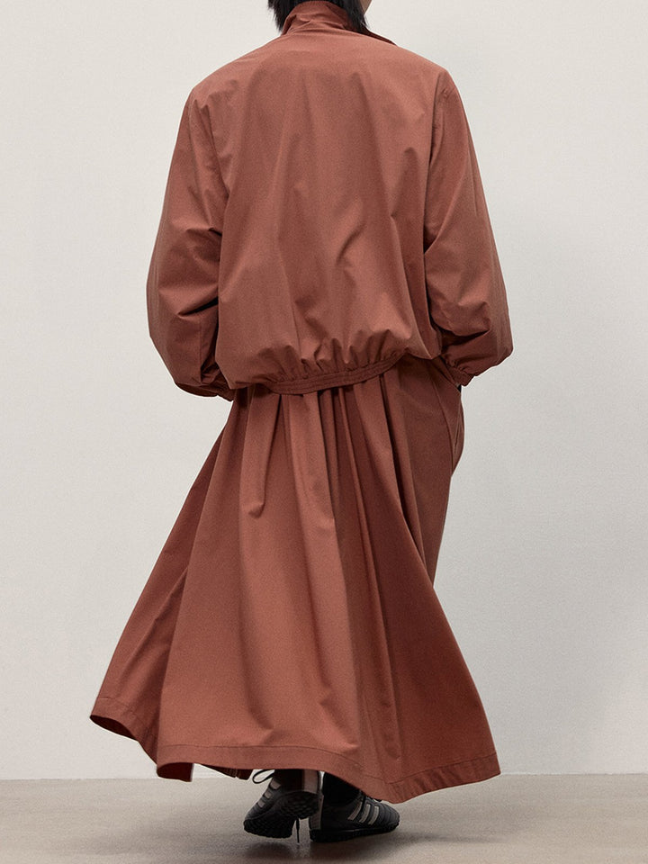 Oversized Zip-Up Detachable Padded Jacket