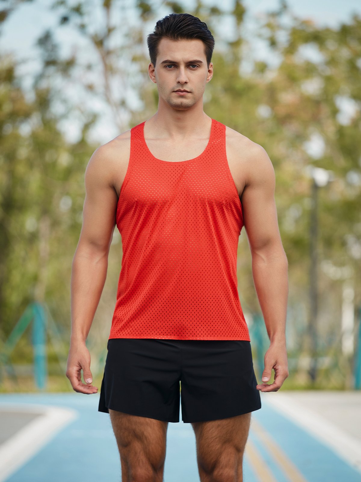 Racing Singlet Pro Seamless Mesh Tank - Ahaselected