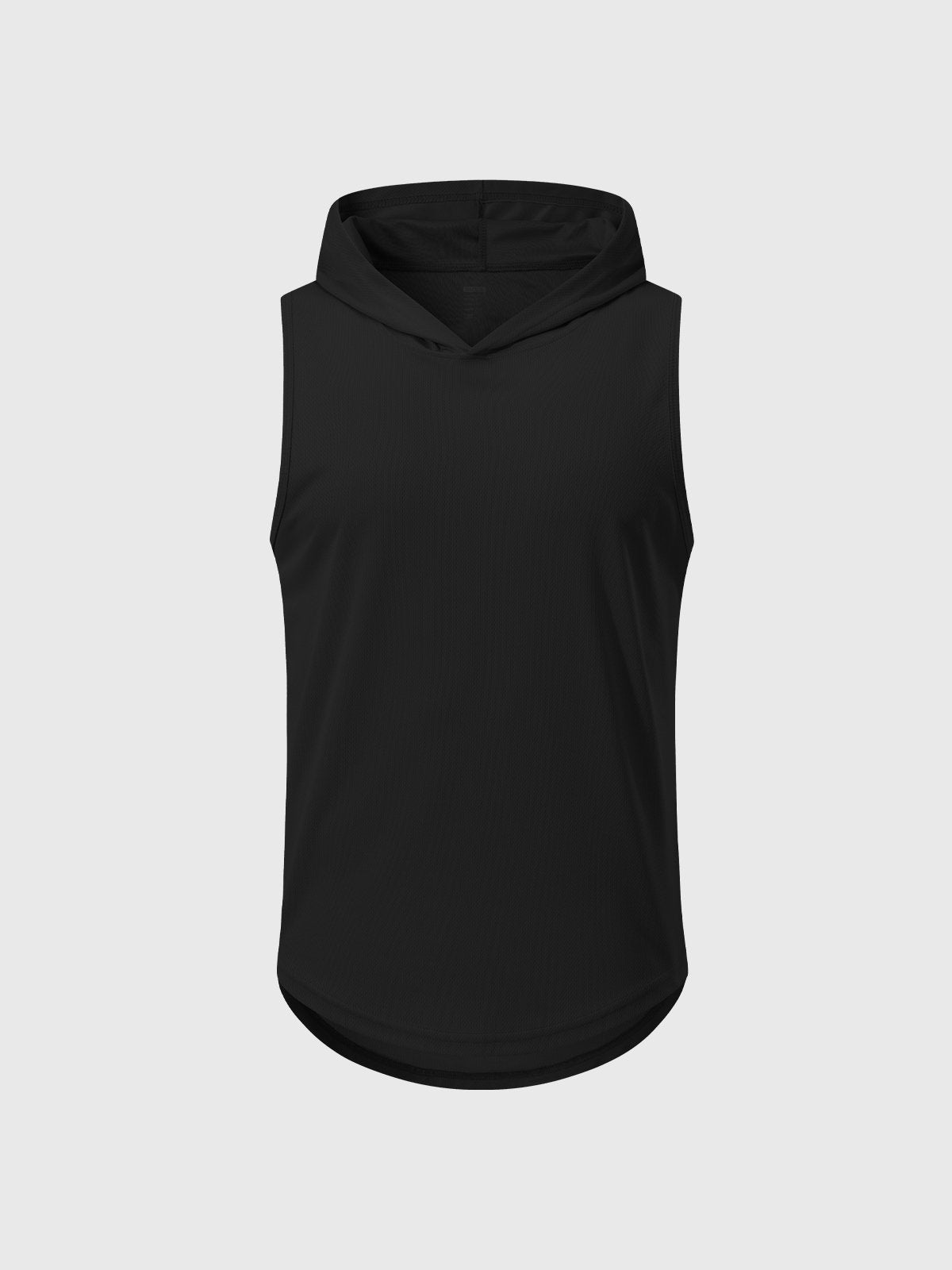 Workout Hooded Tank Curved Hem - Ahaselected