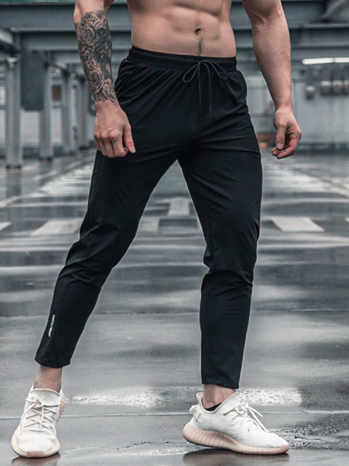 Stretch Slim Fit Jogger Workout Pants Lightweight - Ahaselected