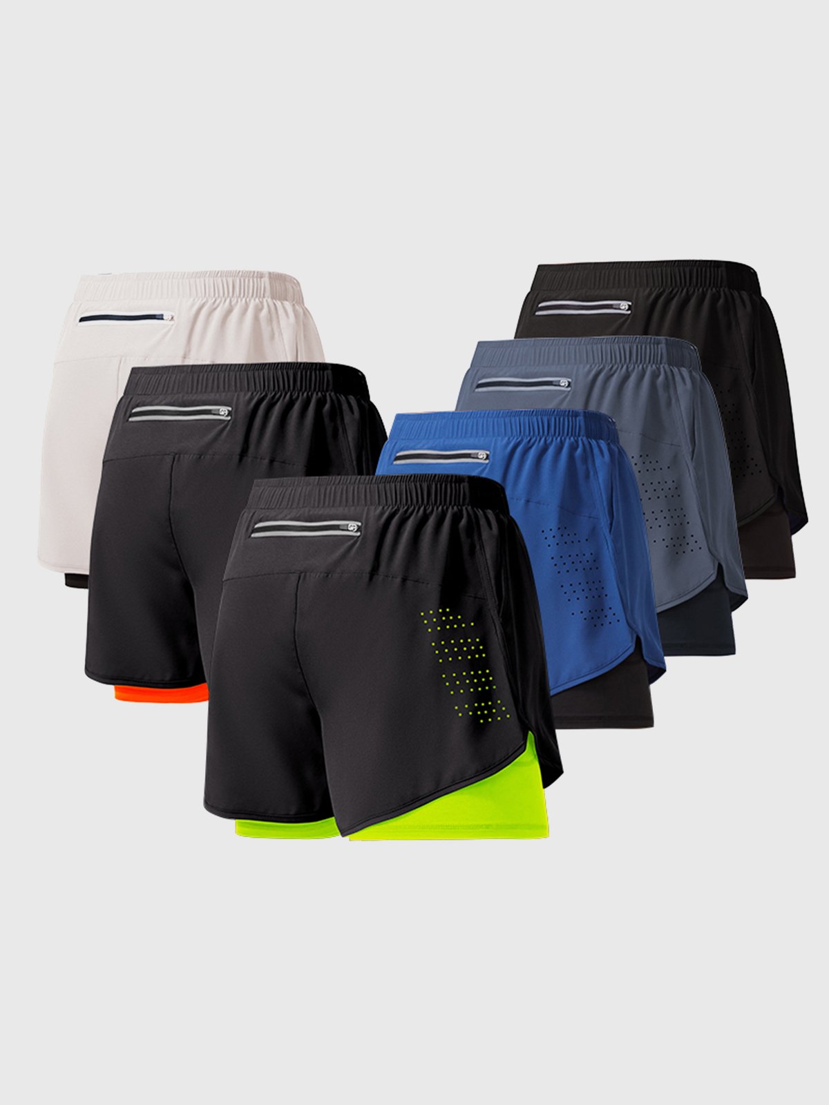 5" Interval Short 2-in-1 Lined - Ahaselected