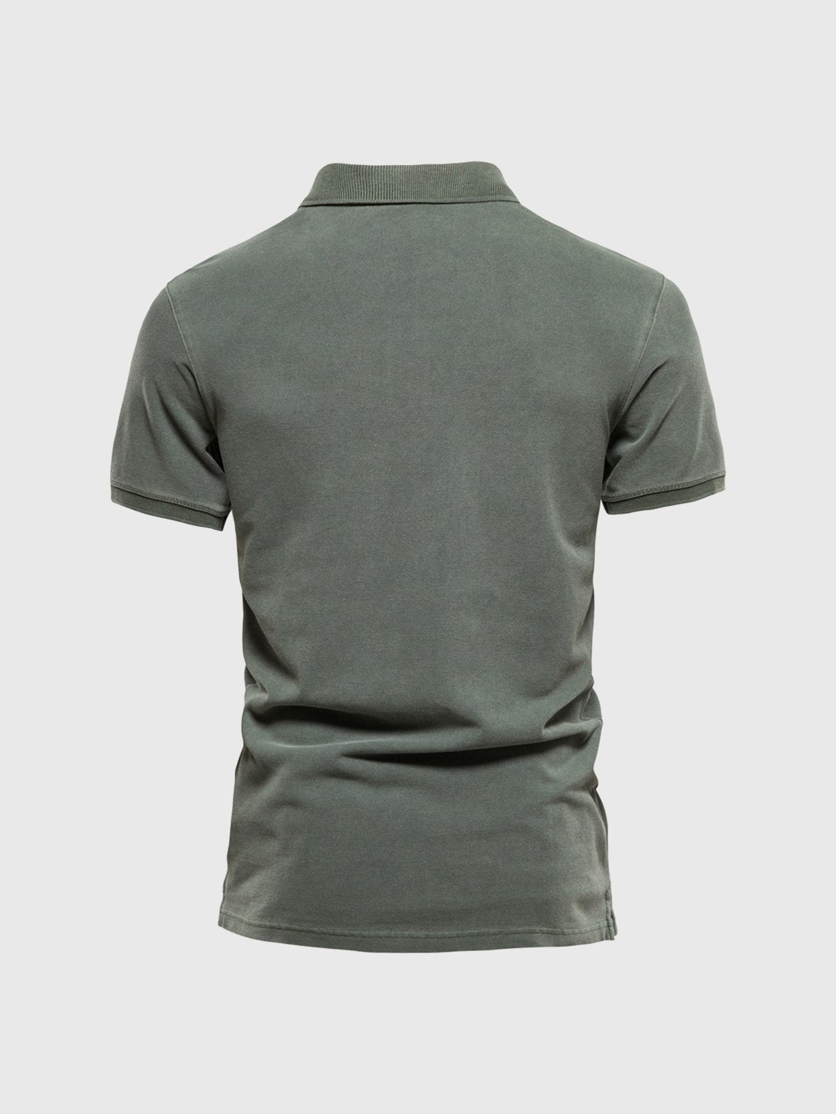 Retro-style Pigment Wash Polo - Ahaselected