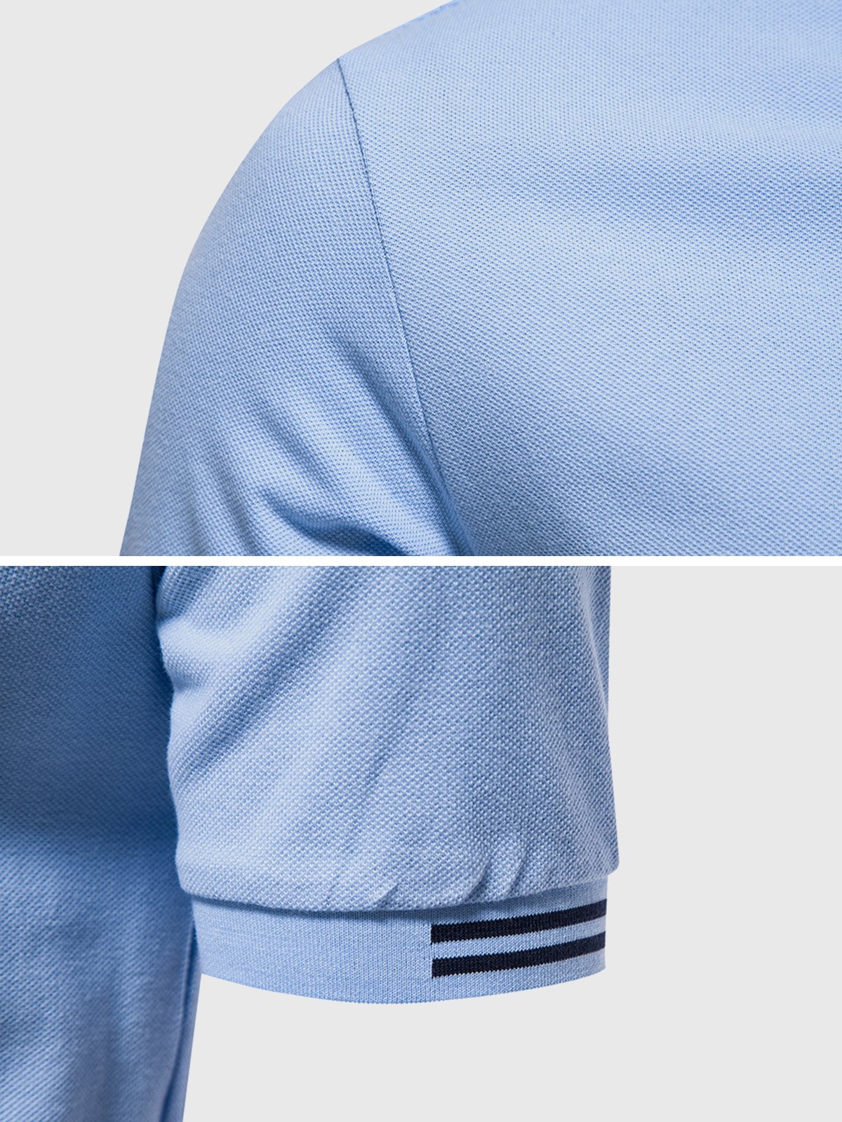 M's Fineline Polo Classic Cotton Pique - Ahaselected