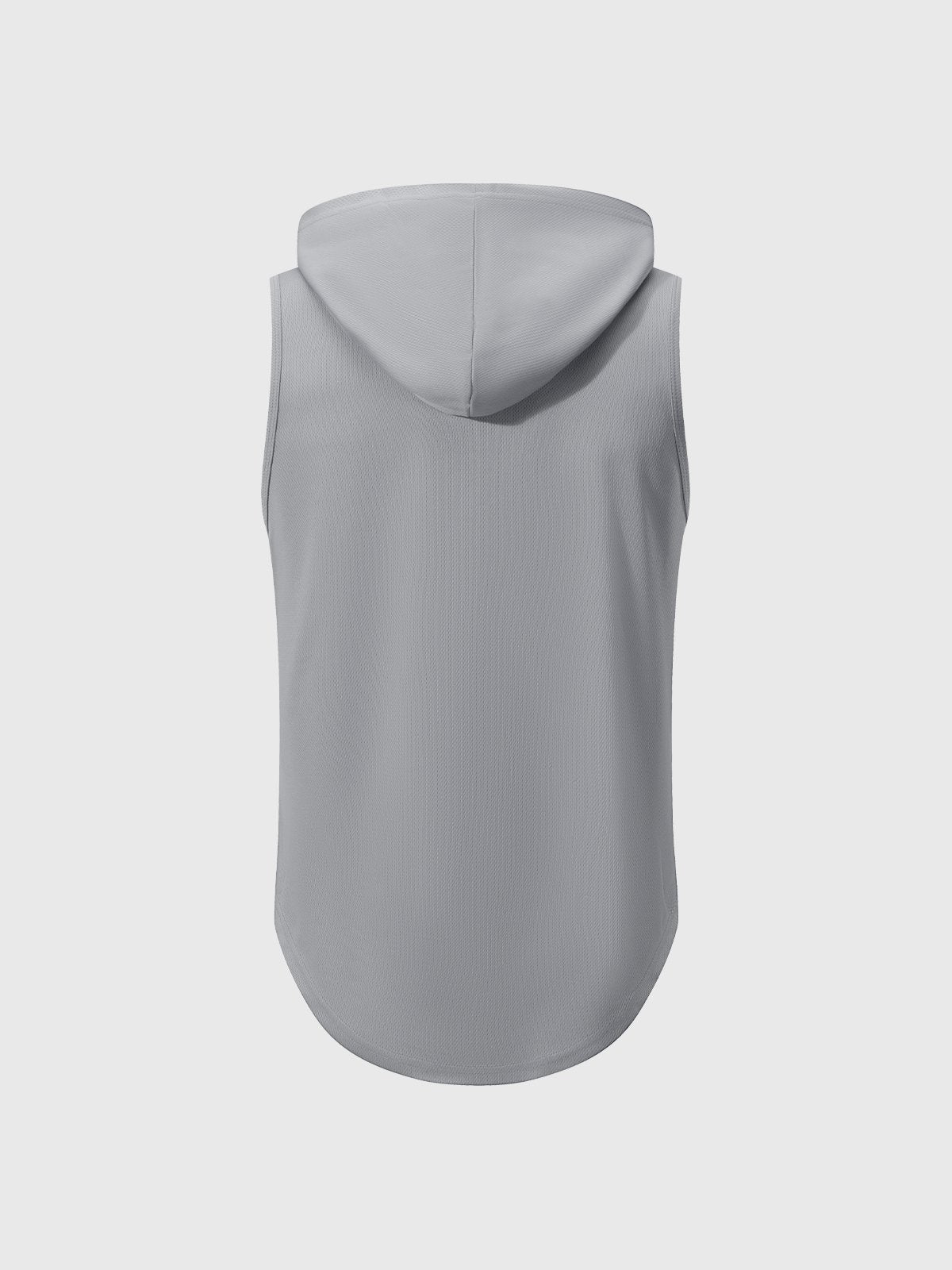 Workout Hooded Tank Curved Hem - Ahaselected