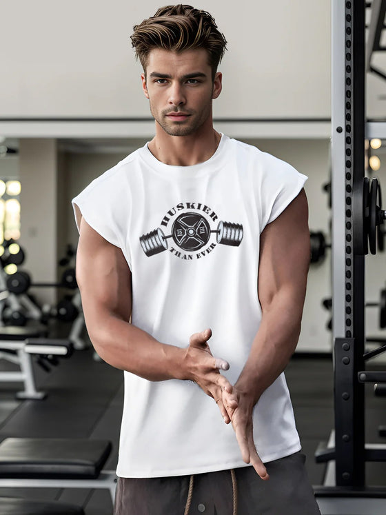 Drop Shoulder Cut Offs Graphic Tank top - Ahaselected