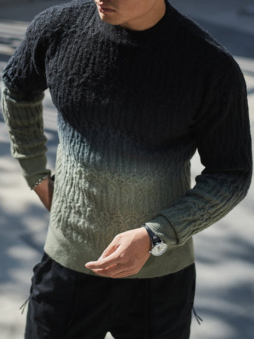 M's Gravity Tie Dye Cable Sweater