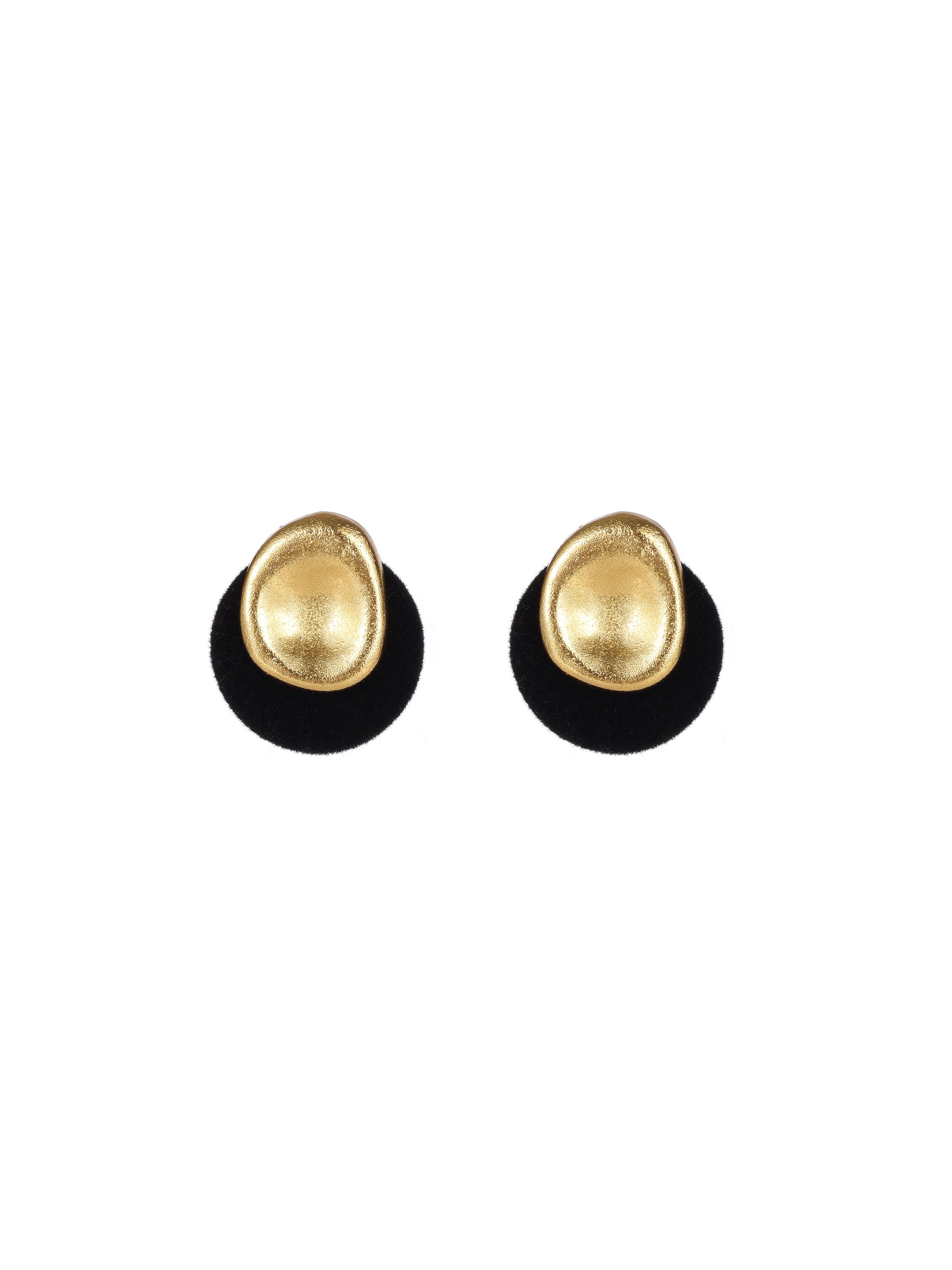 Velvet Metal Drop Earrings - Ahaselected