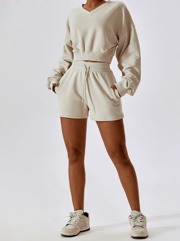 Effortless Drawstring Leisure Shorts
