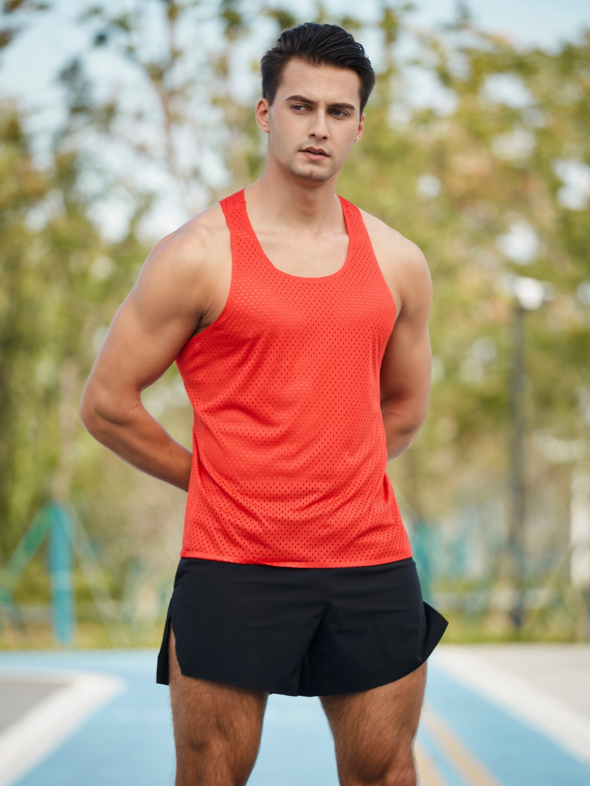 Racing Singlet Pro Seamless Mesh Tank - Ahaselected
