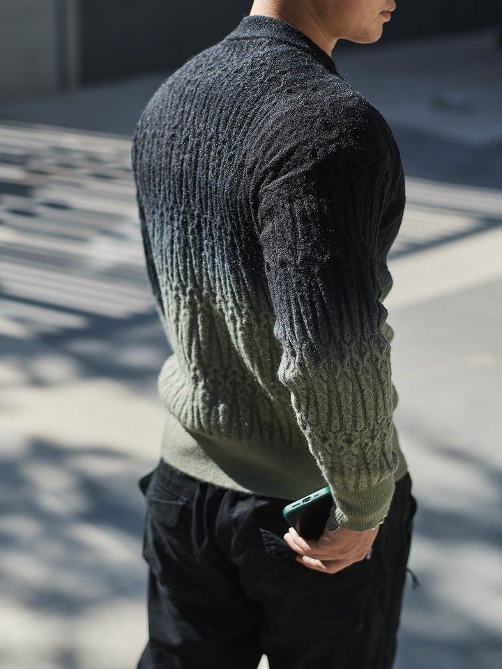 M's Gravity Tie Dye Cable Sweater