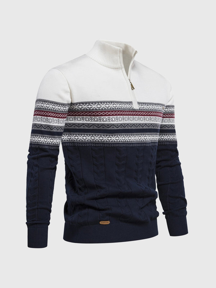 Men's 1/4 Zip Christmas Sweater