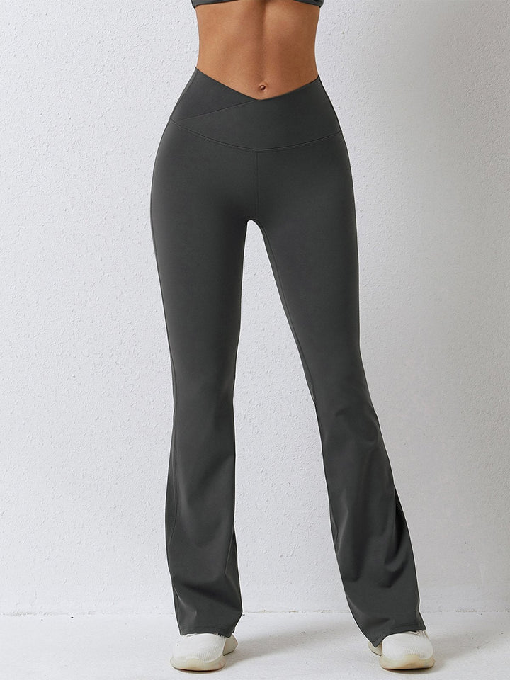 Cozy Flare Cross Waist Pants