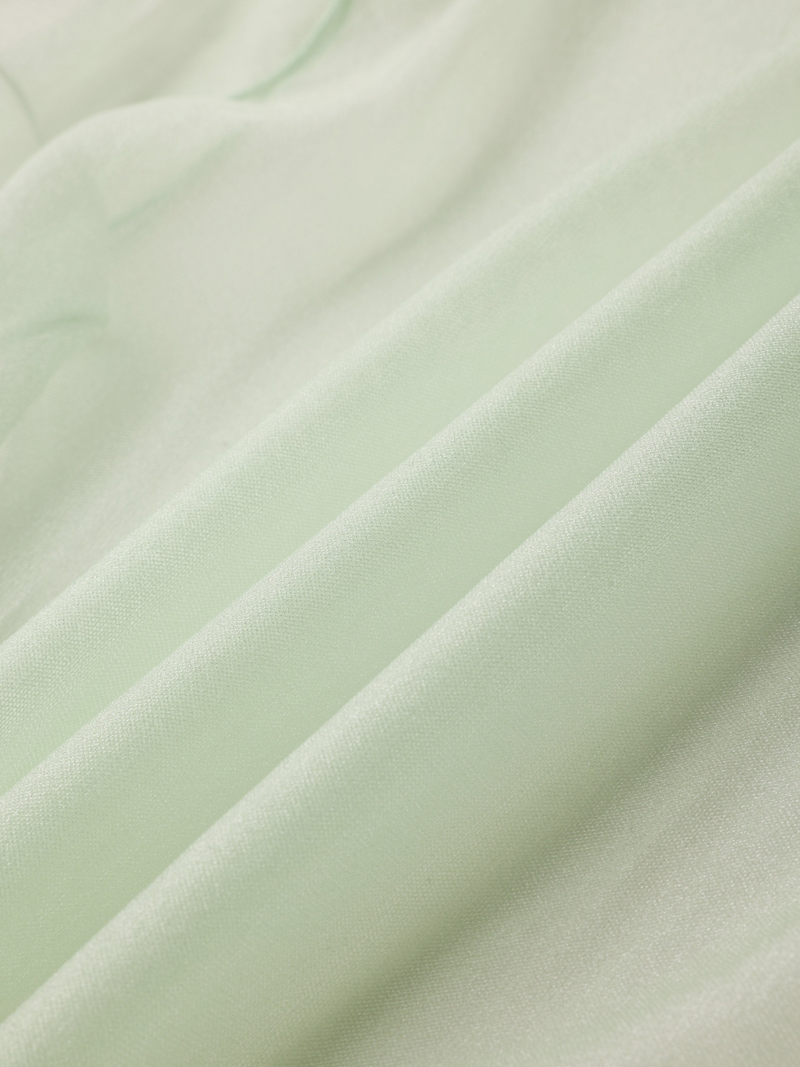 Mesh Sheer Turtleneck Long Sleeve T-shirt - Ahaselected