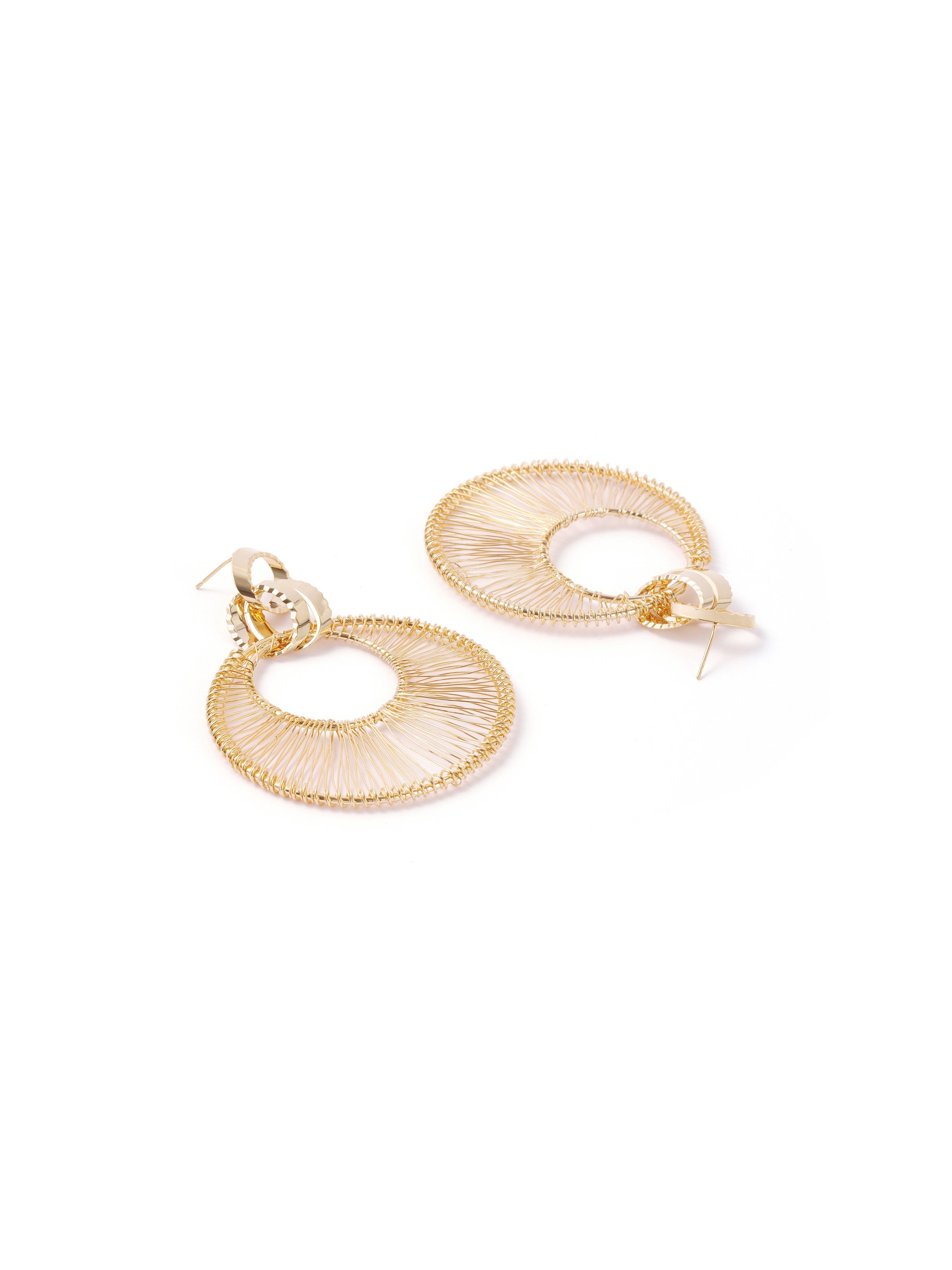 Women's Metal Openwork Drop Earrings - Ahaselected