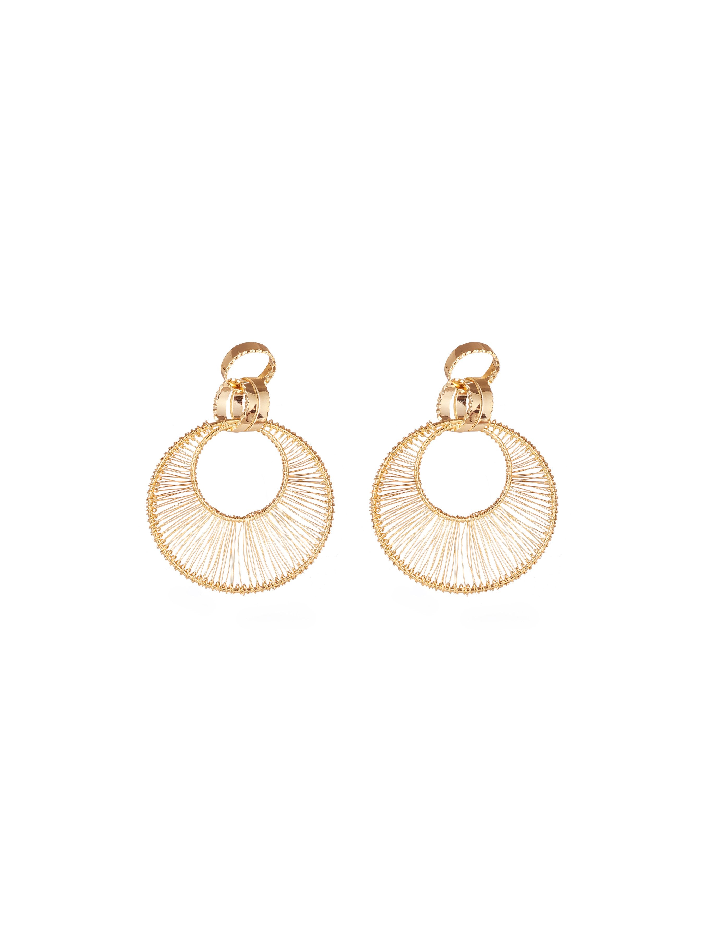Women's Metal Openwork Drop Earrings - Ahaselected