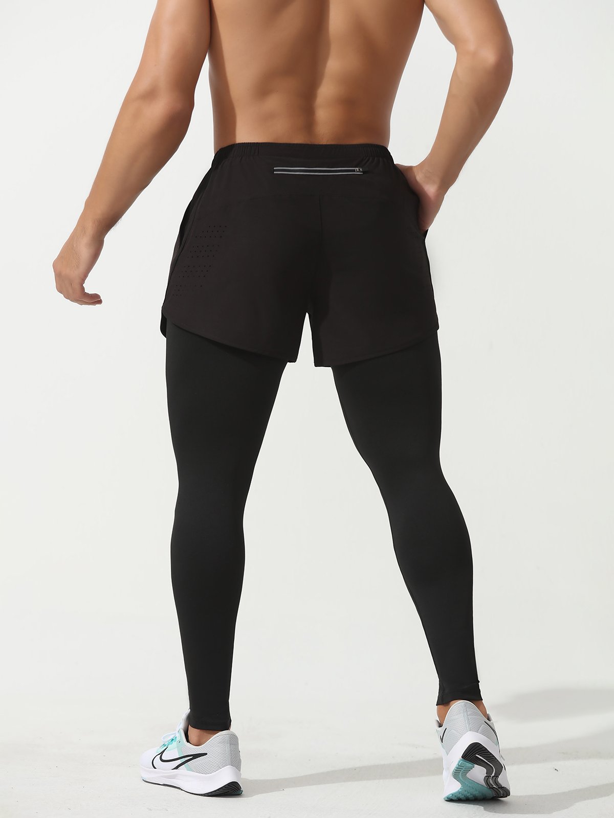 Interval Workout Pant 2 in 1 Compression Tight + Short Combo - Ahaselected