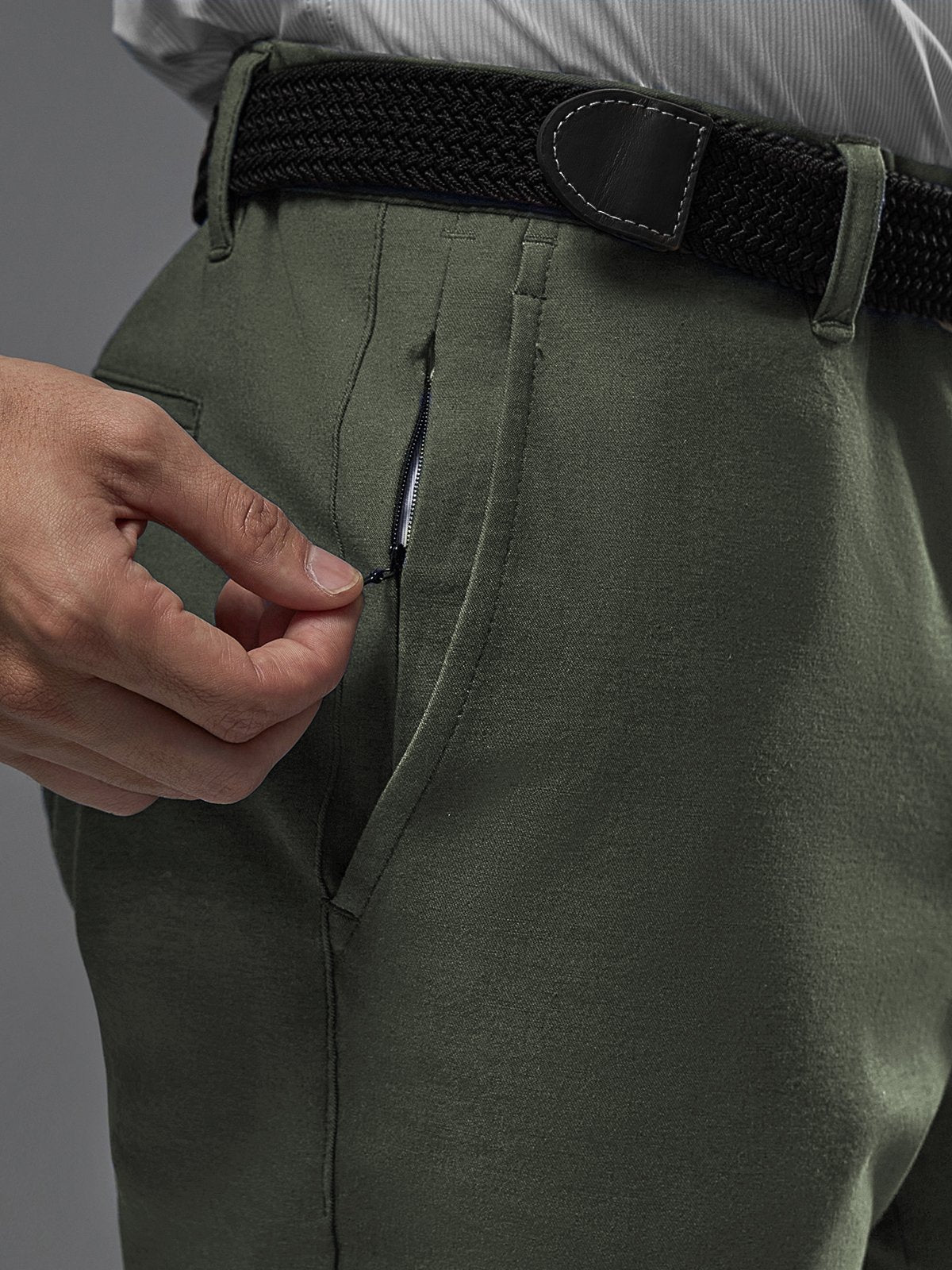 Everyday Stretch Non-Iron Cotton Chino Performance Pocket - Ahaselected