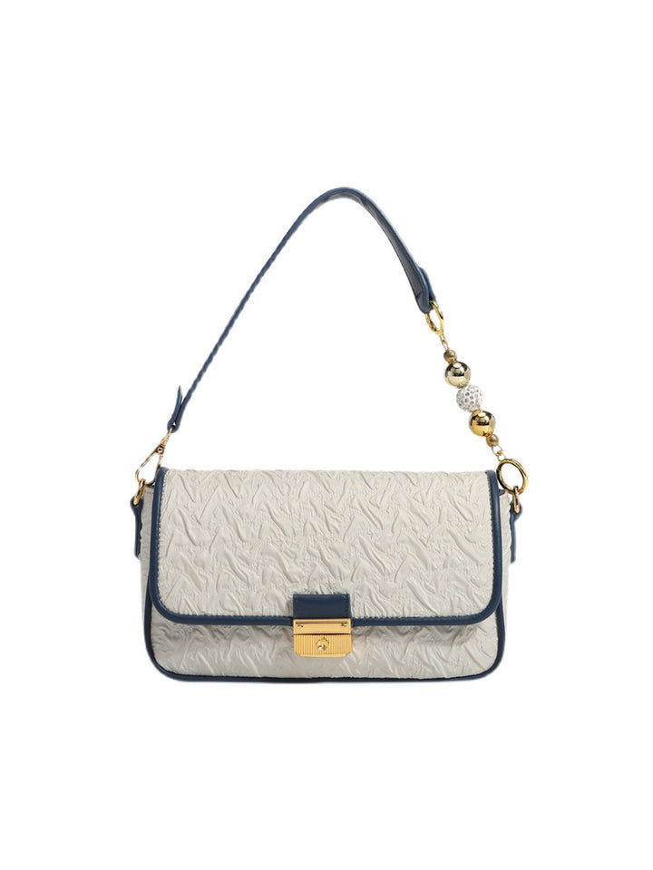Simple Beaded Chain Shoulder Bag