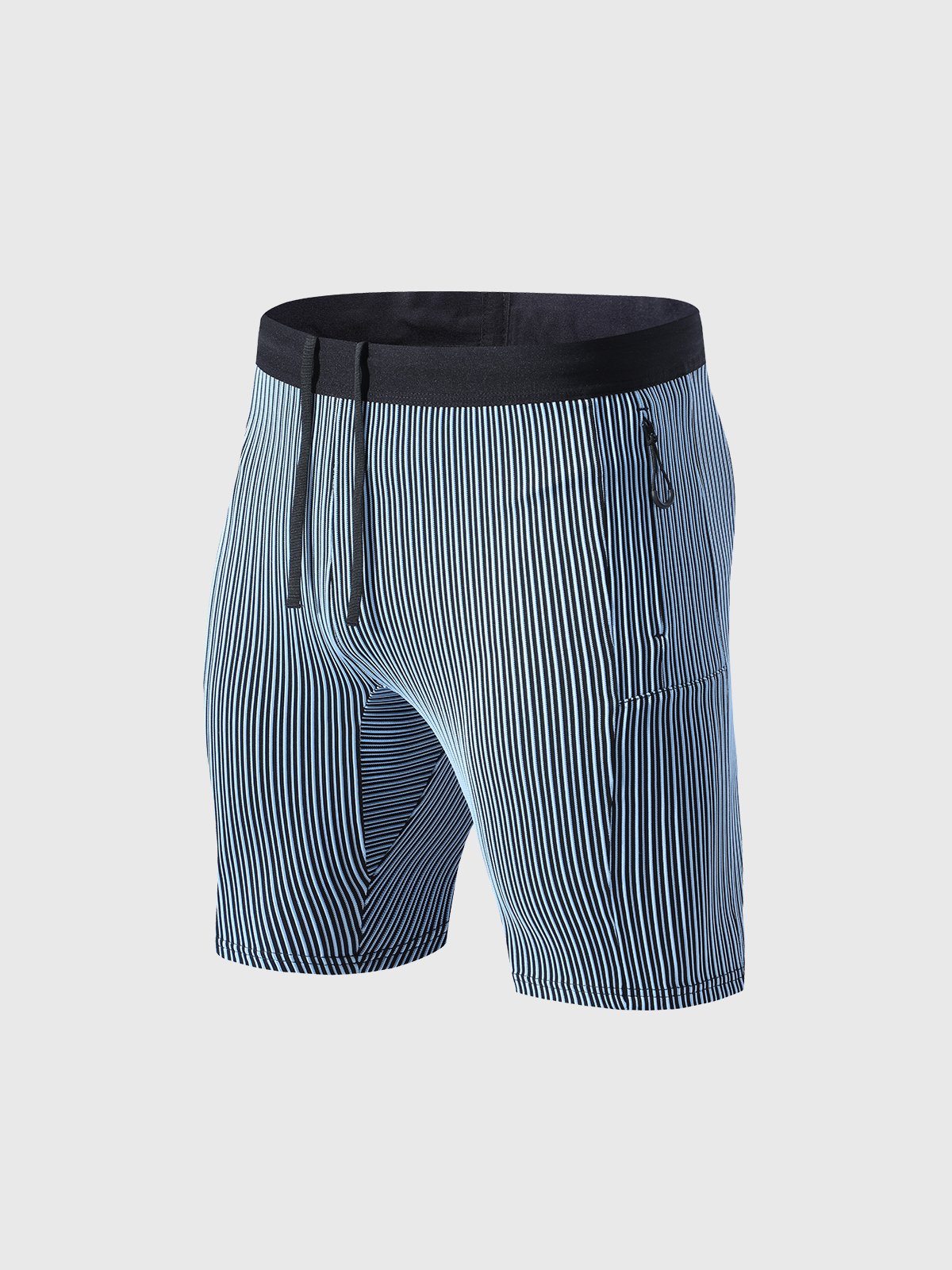 8" Pro Compression Lined Running Shorts with Zip Pockets - Ahaselected