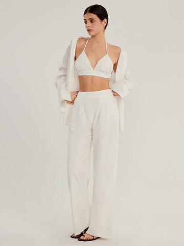 Effortless Cotton Three Piece Pants Set