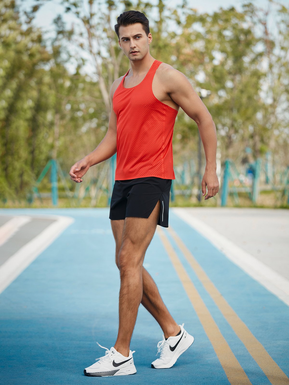 Racing Singlet Pro Seamless Mesh Tank - Ahaselected