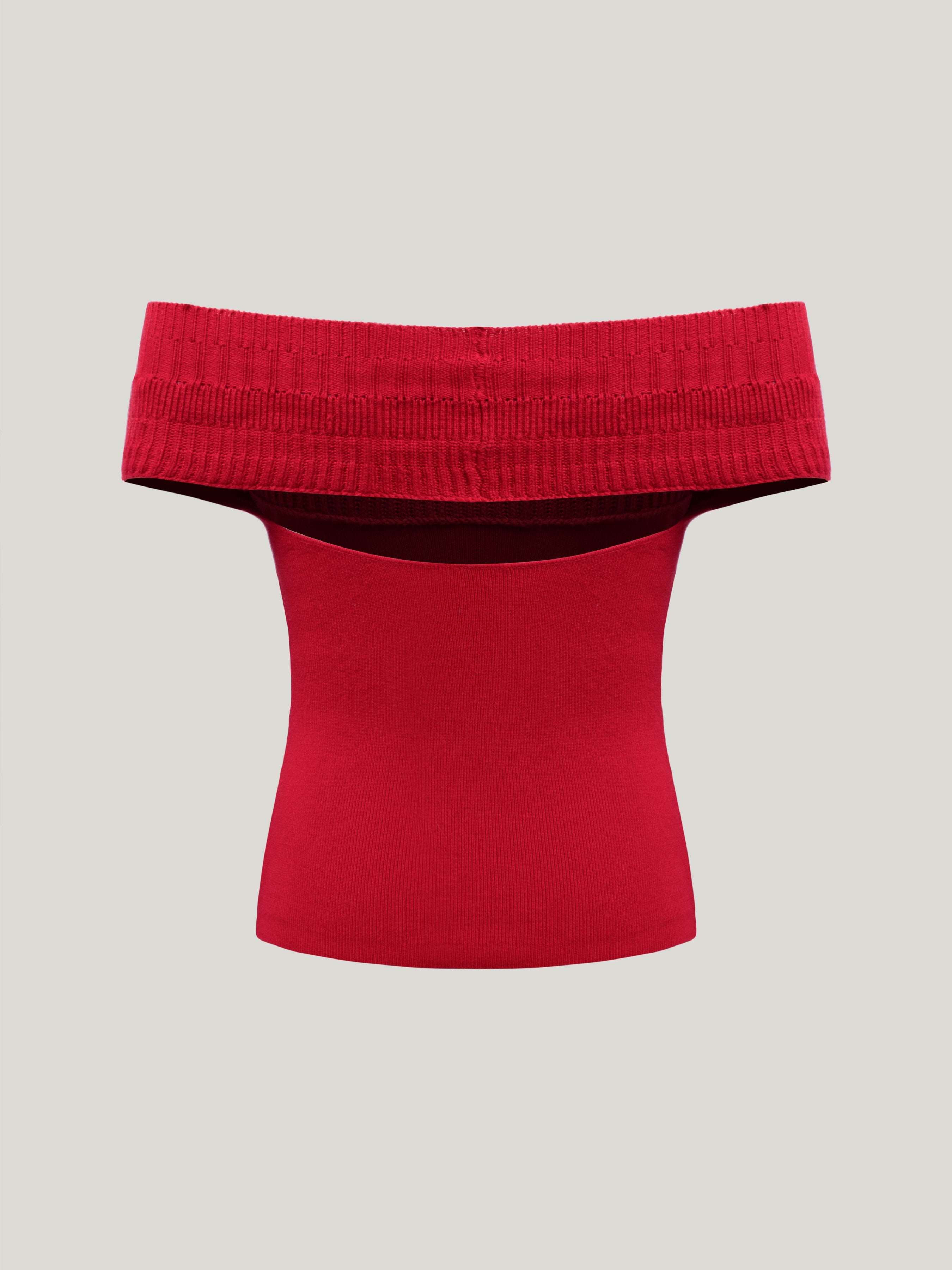 Women's Cropped One-Shoulder Sweater - Ahaselected