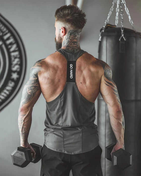 Stay Cool 2.0 Go Hard Gym Stringer Weste Schnelltrocknend Neu