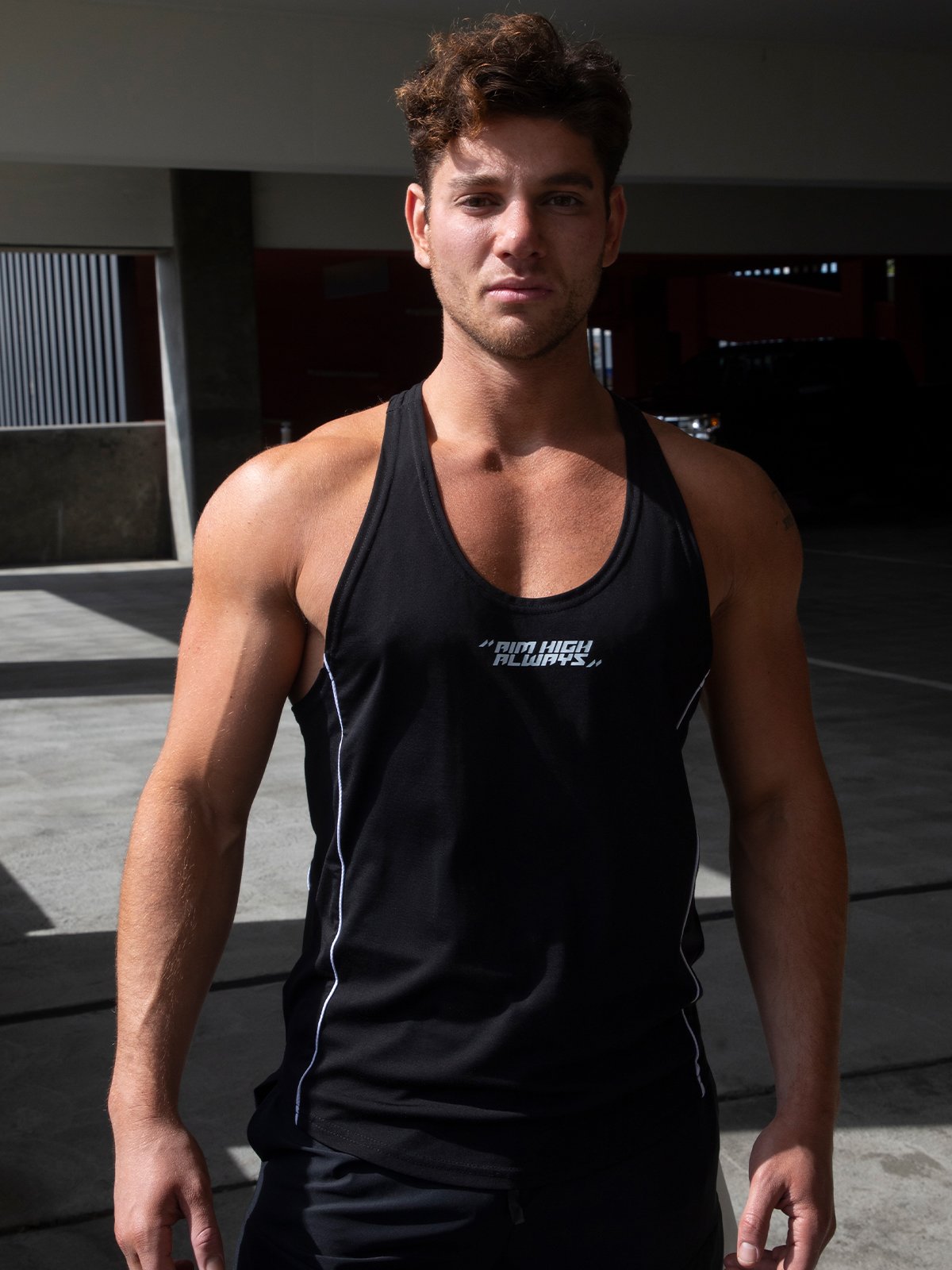Quick Dry Train Stringer Stretch Tank - Ahaselected
