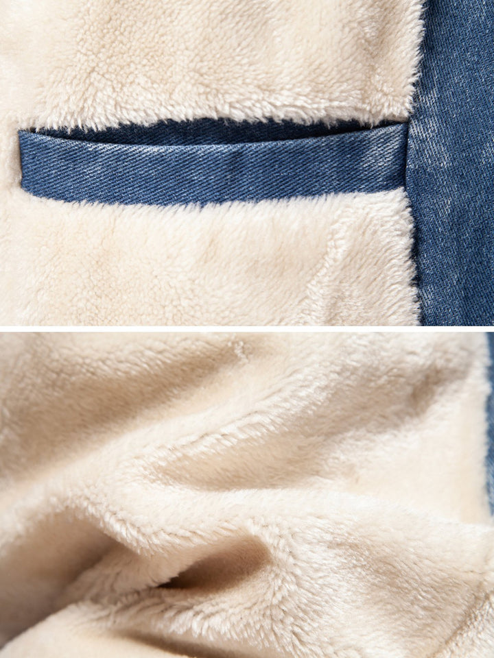 M's Fleece Lined Denim Sherpa Jacket