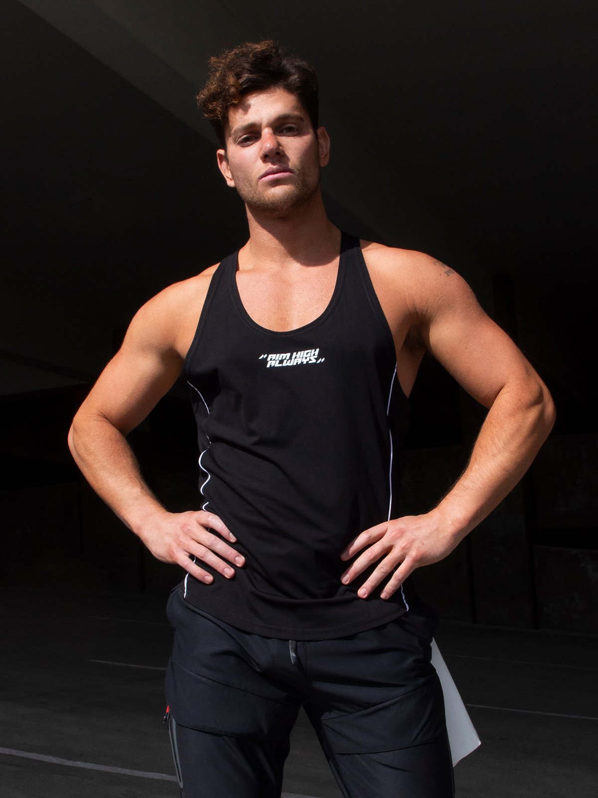 Quick Dry Train Stringer Stretch Tank - Ahaselected