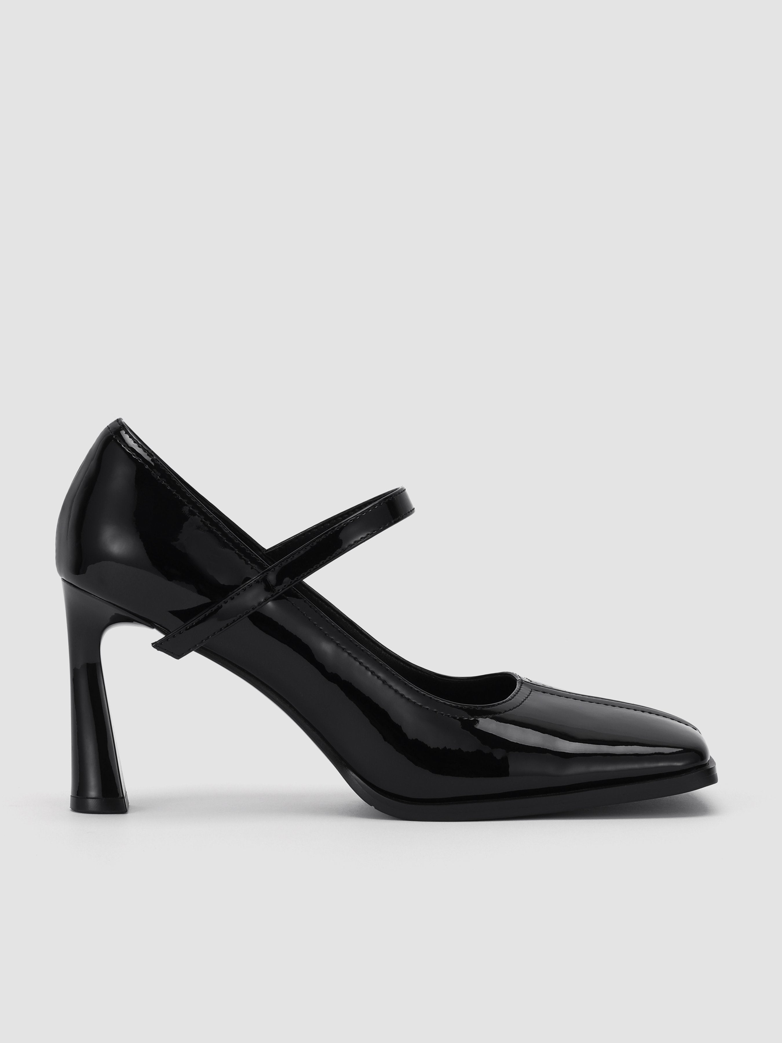 Women's Faux Leather Mary Jane Pumps - Ahaselected