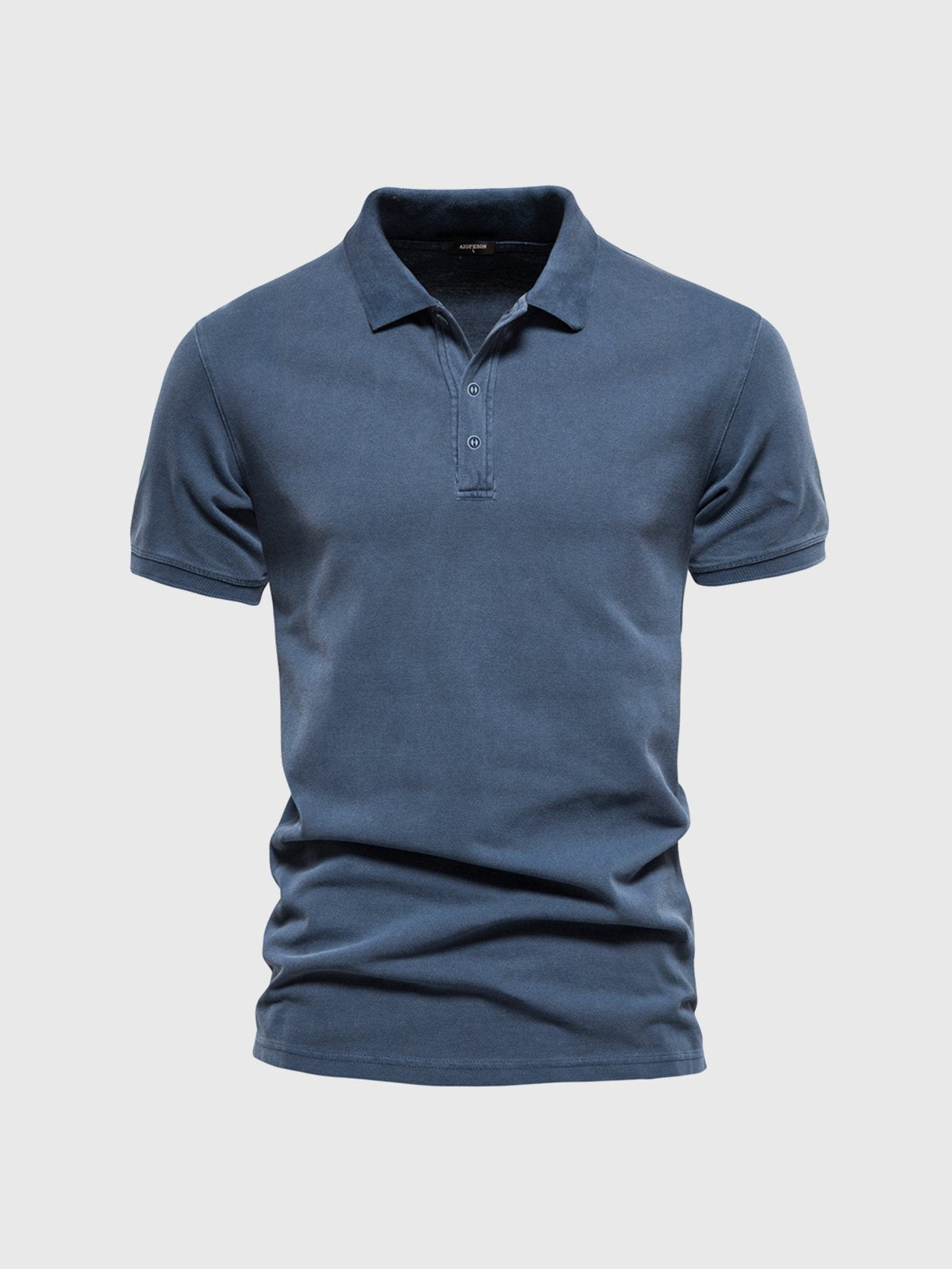 Retro-style Pigment Wash Polo - Ahaselected