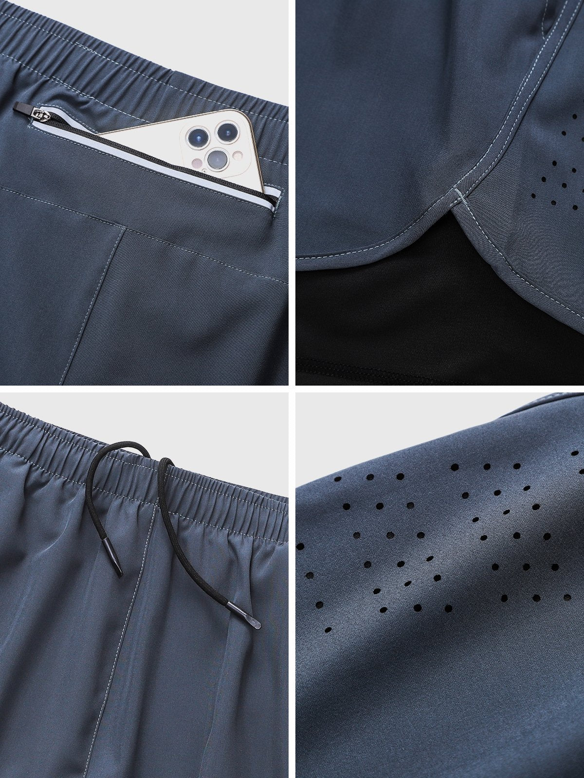 5" Interval Short 2-in-1 Lined - Ahaselected