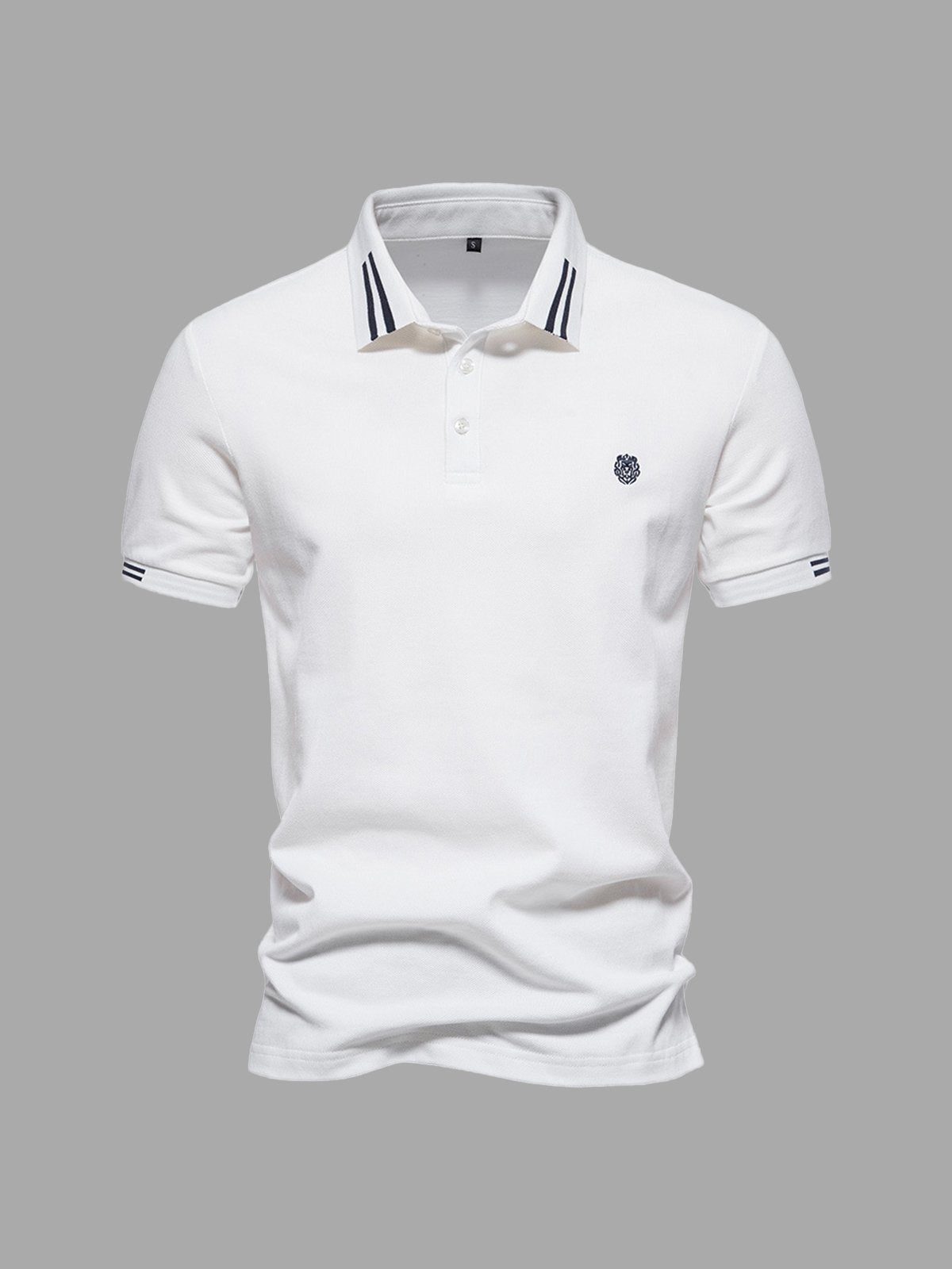 M's Fineline Polo Classic Cotton Pique - Ahaselected
