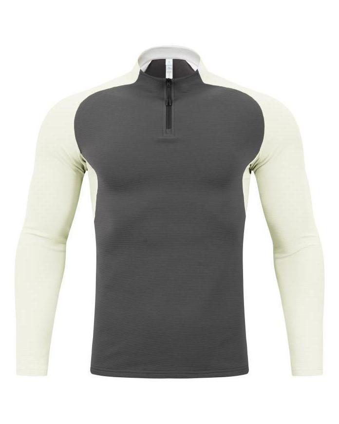 Shoulder Cut Quarter Zip Pullover Long Sleeve New - Ahaselected