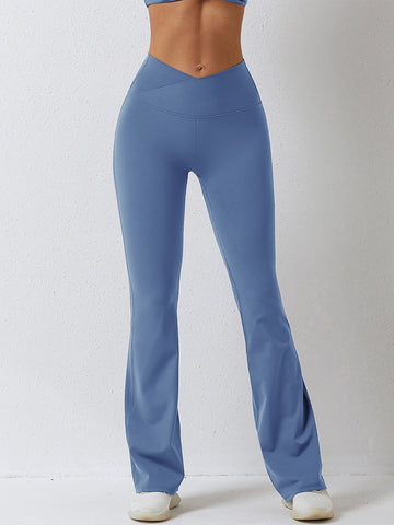 Cozy Flare Cross Waist Pants