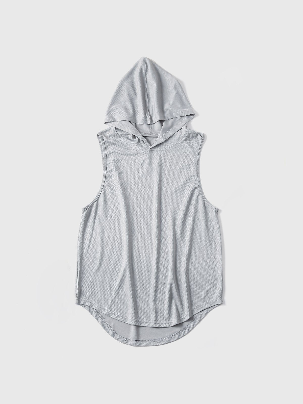 Workout Hooded Tank Curved Hem - Ahaselected