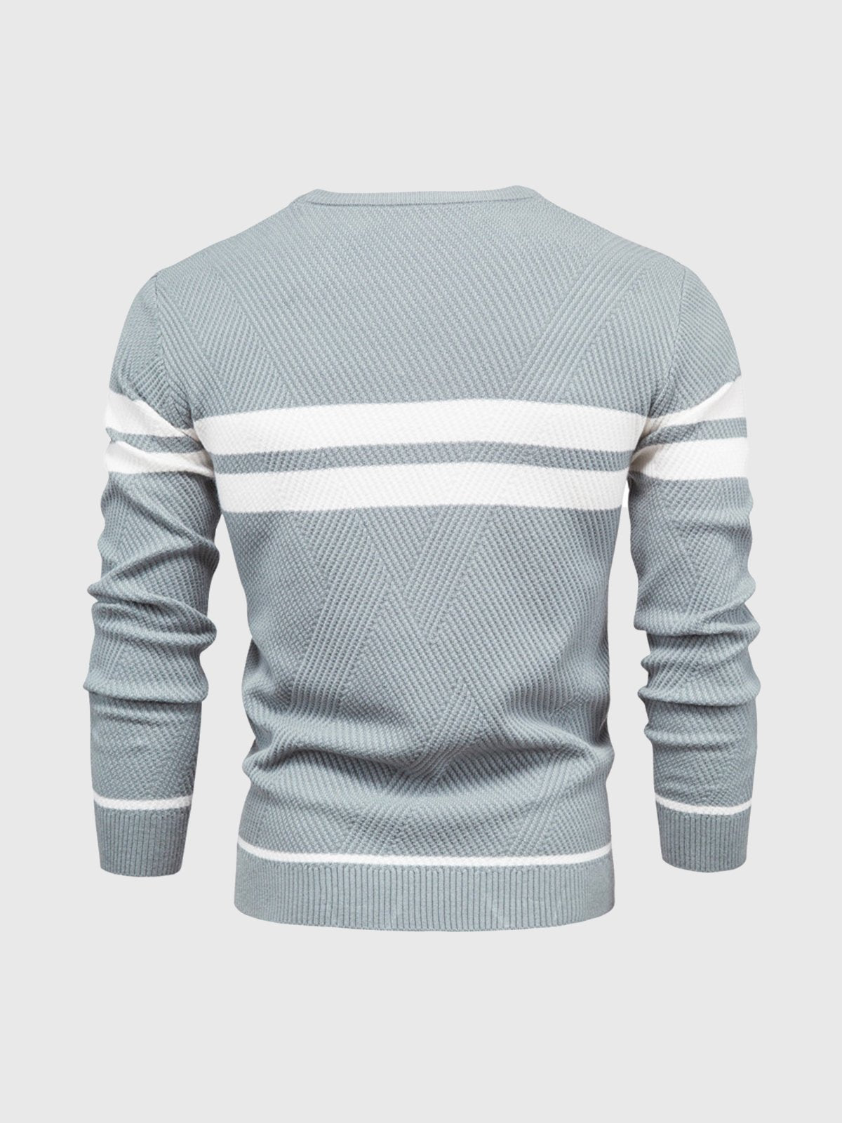 M's Stripe Crewneck Sweater Pullover - Ahaselected