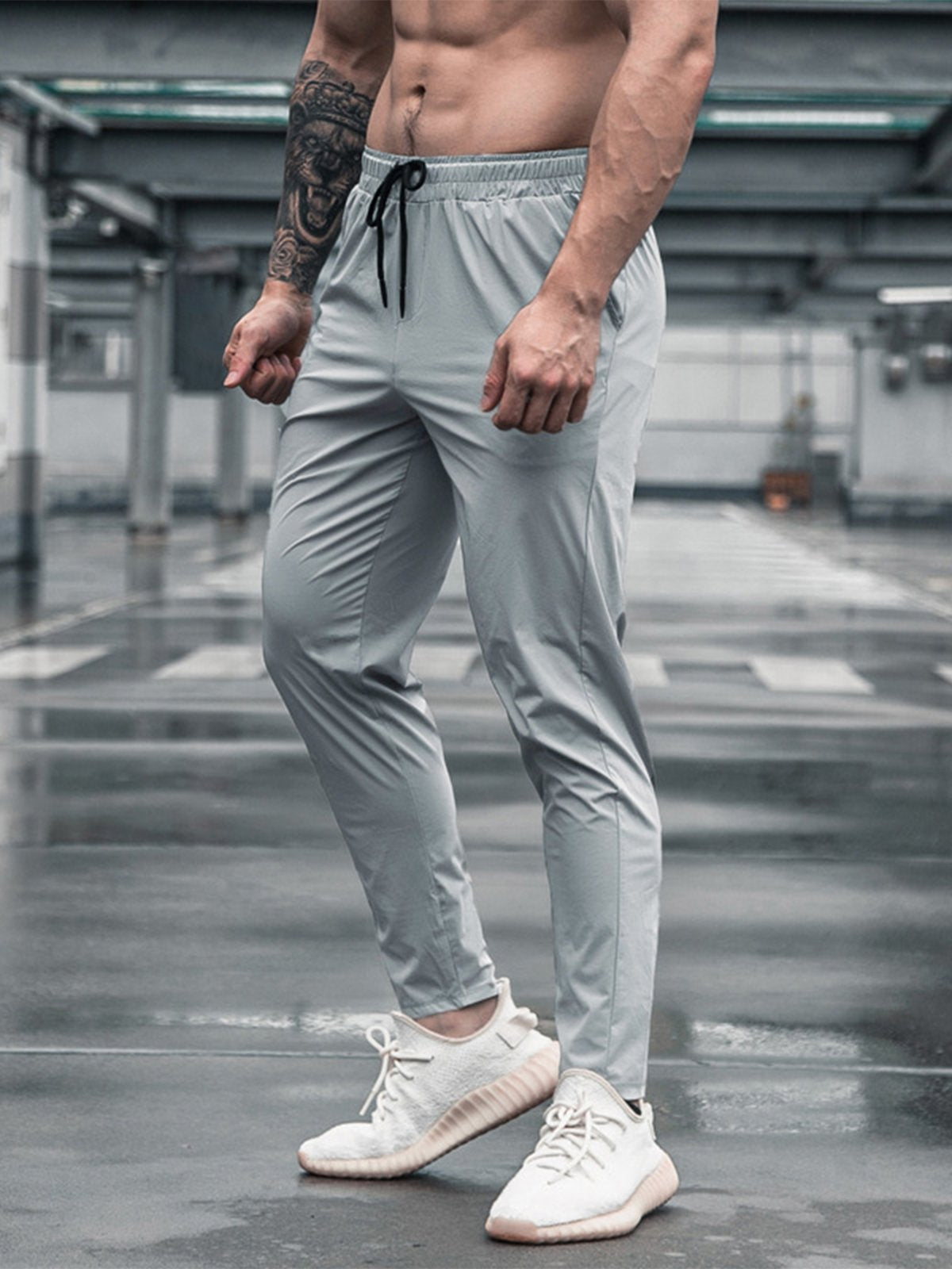 Stretch Slim Fit Jogger Workout Pants Lightweight - Ahaselected