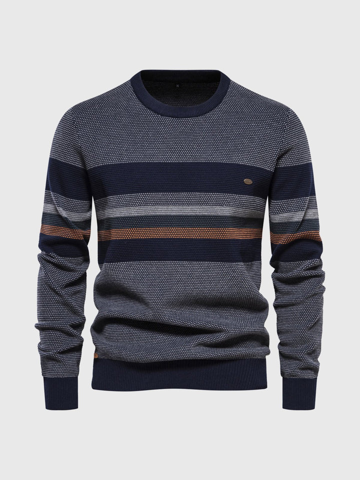 M's Striped Crewneck Sweater Pullover