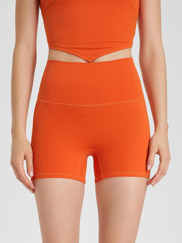 High Waisted Vibrant Booty-Lifting Biker Shorts
