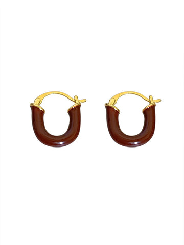 Morandi U-shape Earrings