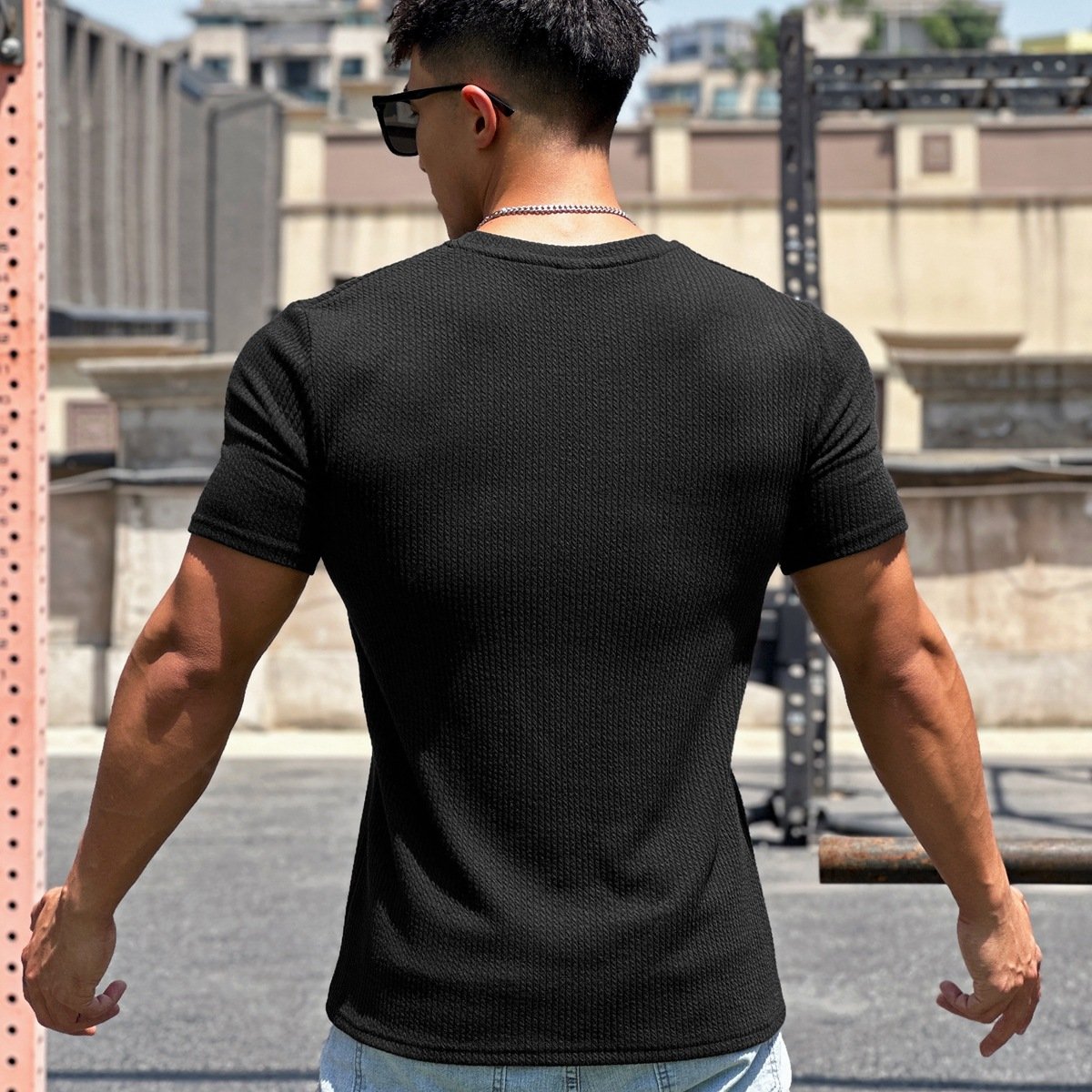 Snake Pattern Crew Neck T-Shirt - Ahaselected