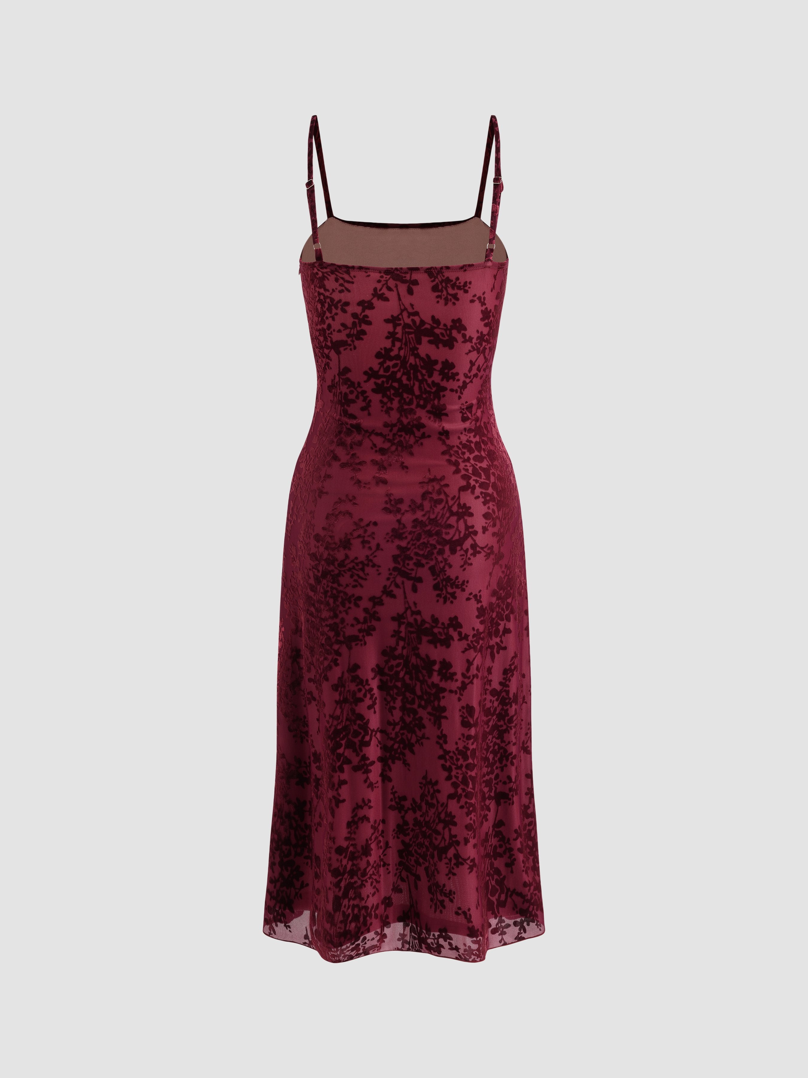 Lace Floral Velvet Ruched Strapless Dress - Ahaselected