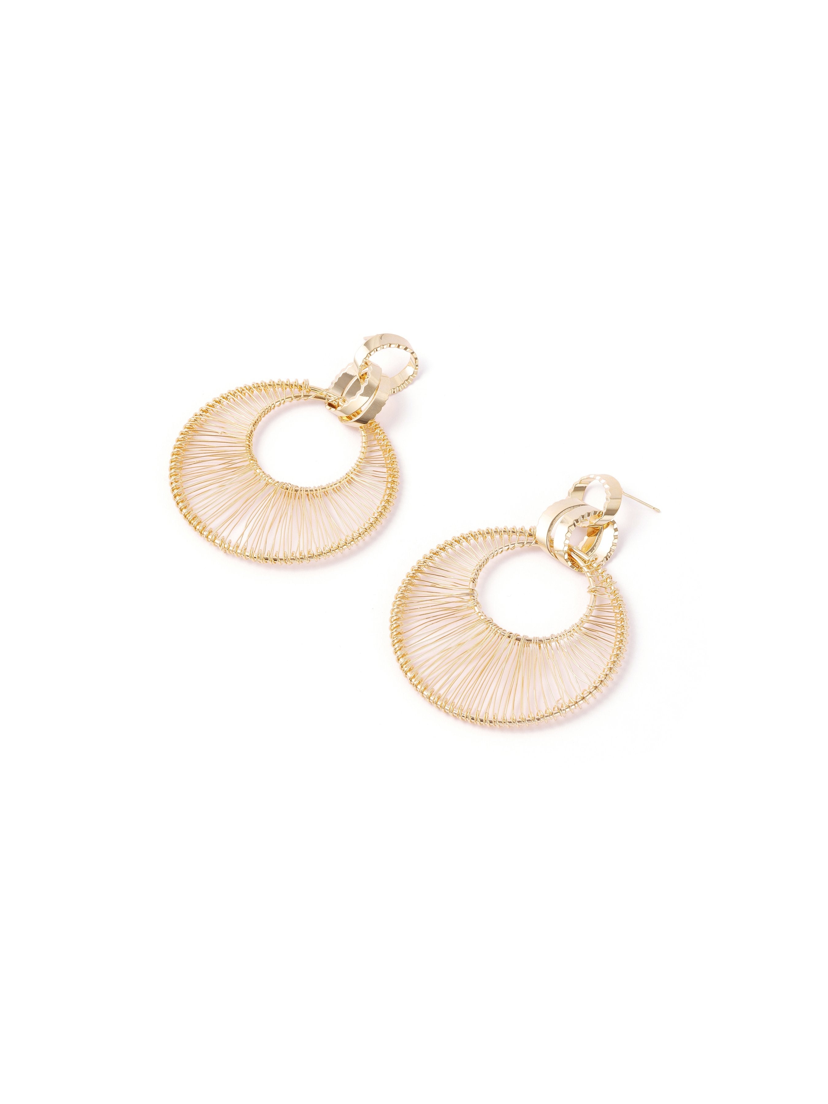 Women's Metal Openwork Drop Earrings - Ahaselected