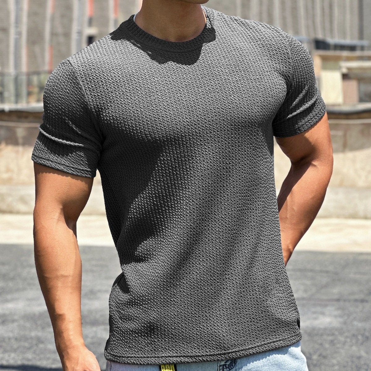 Snake Pattern Crew Neck T-Shirt - Ahaselected